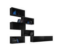 Showing image for Wall Unit BLOX VIII Black Wall Unit BLOX VIII Black image