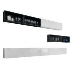Wall Unit BLOX XIV White/Black Wall Unit BLOX XIV White/Black