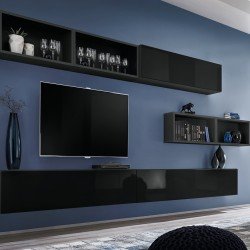 Wall Unit BLOX XIV Black