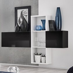 Mini Wall Unit BLOX I Black/White