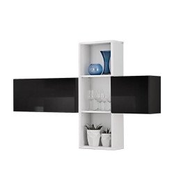 Mini Wall Unit BLOX I Black/White Mini Wall Unit BLOX I Black/White