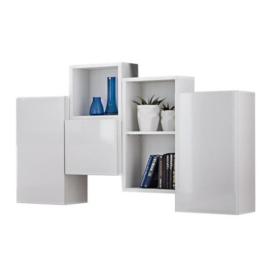 Showing image for Mini Wall Unit BLOX III White Mini Wall Unit BLOX III White image