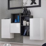Mini Wall Unit BLOX III White/Black