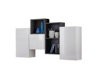 Showing image for Mini Wall Unit BLOX III White/Black Mini Wall Unit BLOX III White/Black Furniture, Furniture Wall Units, Modern Furniture Wall Units, Collection BLOX image
