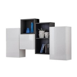 Mini Wall Unit BLOX III White/Black Mini Wall Unit BLOX III White/Black