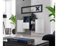 Showing image for Mini Wall Unit BLOX III White/Black Mini Wall Unit BLOX III White/Black Furniture, Furniture Wall Units, Modern Furniture Wall Units, Collection BLOX image
