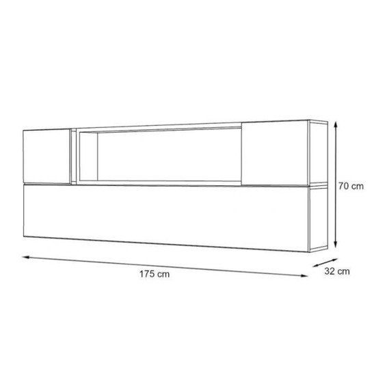 Showing image for Mini Wall Unit BLOX V Black Mini Wall Unit BLOX V Black Furniture, Furniture Wall Units, Modern Furniture Wall Units, Collection BLOX image