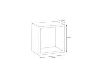 Showing image for Mini Wall Unit BLOX VI White Mini Wall Unit BLOX VI White Furniture, Furniture Wall Units, Modern Furniture Wall Units, Collection BLOX image