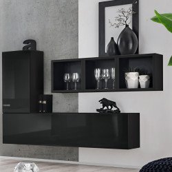 Mini Wall Unit BLOX VI Black