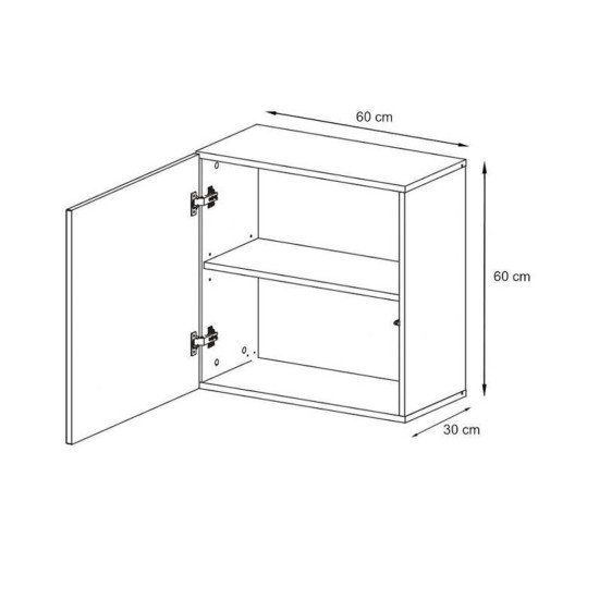 Showing image for Wall cabinet SWITCH SW 3 - Black Wall cabinet SWITCH SW 3 - Black Furniture, Showcases, Wall Shelves, Modern Living Room Showcases, Office Furniture, Collection SWITCH image