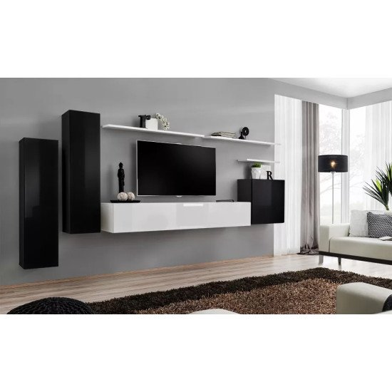 Showing image for Wall cabinet SWITCH SW 3 - Black Wall cabinet SWITCH SW 3 - Black Furniture, Showcases, Wall Shelves, Modern Living Room Showcases, Office Furniture, Collection SWITCH image