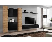 Showing image for Wall cabinet SWITCH SW 3 - Black Wall cabinet SWITCH SW 3 - Black Furniture, Showcases, Wall Shelves, Modern Living Room Showcases, Office Furniture, Collection SWITCH image