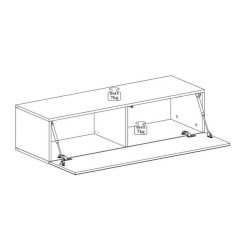 מזנון לטלוויזיה SWITCH TV 2 - Graphite מזנון לטלוויזיה SWITCH TV 2 - Graphite