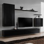 מזנון תלוי לסלון SWITCH II - Black