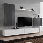 Стенка SWITCH II - Graphite/White