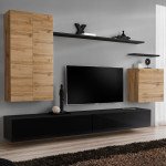 Wall unit SWITCH II - Wotan/Black
