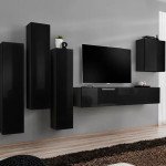 מזנון תלוי לסלון SWITCH III - Black