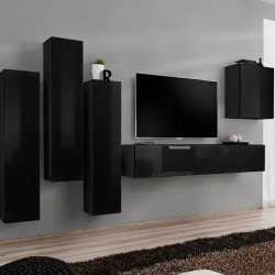 מזנון תלוי לסלון SWITCH III - Black