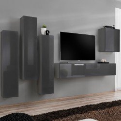 מזנון תלוי לסלון SWITCH III - Graphite