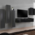 Wall unit SWITCH III - Graphite/Black