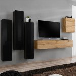 Стенка SWITCH III - Black/Wotan