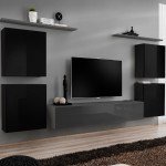 מזנון תלוי לסלון SWITCH IV - Black/Graphite