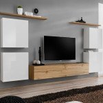 מזנון תלוי לסלון SWITCH IV - White/Wotan