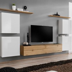 מזנון תלוי לסלון SWITCH IV - White/Wotan