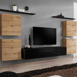 מזנון תלוי לסלון SWITCH IV - Wotan/Black