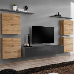 מזנון תלוי לסלון SWITCH IV - Wotan/Graphite