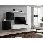 Wall unit SWITCH V - Black/White
