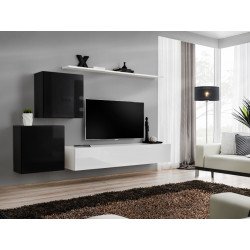 Wall unit SWITCH V - Black/White