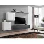 Wall unit SWITCH V - White/Graphite