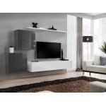 Wall unit SWITCH V - Graphite/White