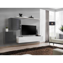 Wall unit SWITCH V - Graphite/White