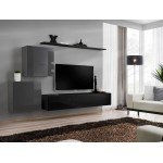 Wall unit SWITCH V - Graphite/Black