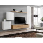 Wall unit SWITCH V - White/Wotan