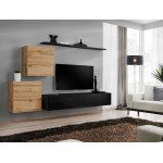 Wall unit SWITCH V - Wotan/Black