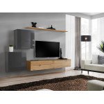 מזנון תלוי לסלון SWITCH V - Graphite/Wotan