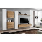 Wall unit SWITCH VI - White/Wotan