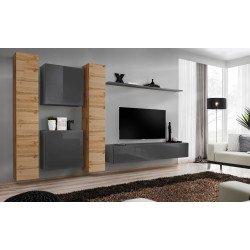 Wall unit SWITCH VI - Wotan/Graphite