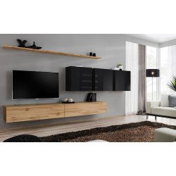 Wall unit SWITCH VII - Wotan/Black