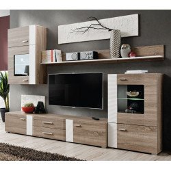 ALEPPO Living Room Wall Unit Set White ALEPPO Living Room Wall Unit Set White