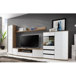 ONTARIO II Living Room Wall Unit Set White