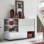 SILK WHITE chest of drawers for the living room