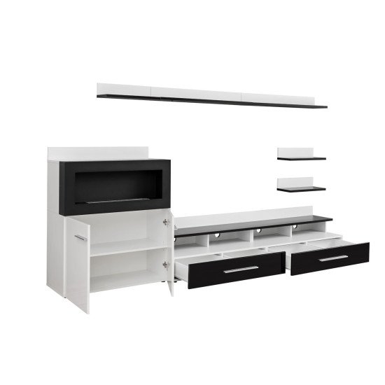 Showing image for wall unit CAMINO with bio fireplace wall unit CAMINO with bio fireplace image