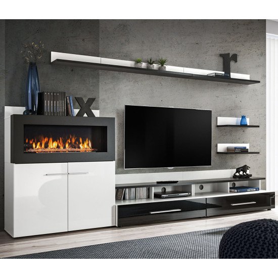 Showing image for wall unit CAMINO with bio fireplace wall unit CAMINO with bio fireplace image