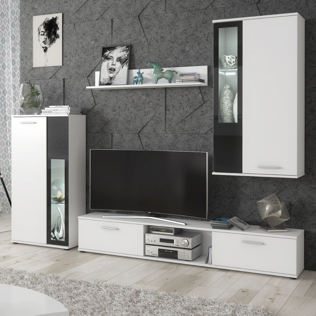 WOW White Wall Unit Set WOW White Wall Unit Set